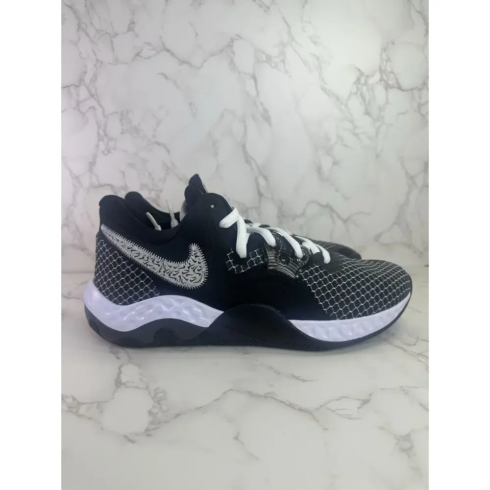 Nike Renew Elevate II Basketball Sneaker White Black CW3406-004 Mens Size 10.5